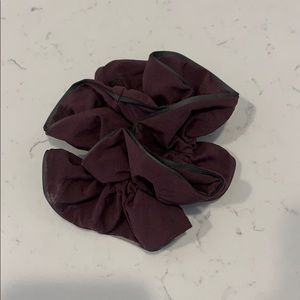 Maroon lululemon scrunchie